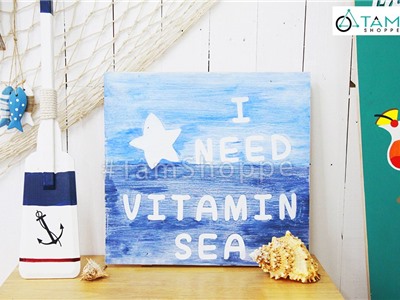 Tranh gỗ treo tường phong cách biển I need TRG-33