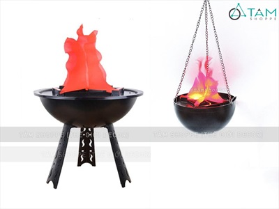 Đèn ngọn lửa giả 3D trang trí để bàn và treo DENNGONLUA-01