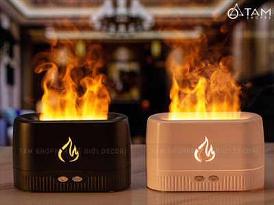 Máy khuếch tán tinh dầu ngọn lửa đơn giản [Cáp USB -Tặng tinh dầu] MKTTD-31