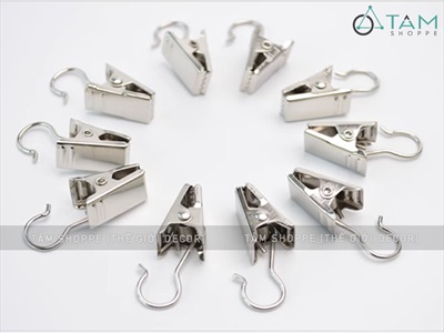 Set 05 kẹp móc sắt treo tranh vải rèm cửa tiện lợi DDTI-KEP-01