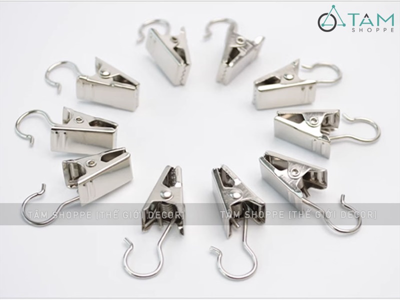 Set 05 kẹp móc sắt treo tranh vải rèm cửa tiện lợi DDTI-KEP-01