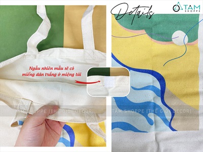 Túi tote vải canvas chủ đề bảo vệ môi trường [Đeo vai - Dày đẹp] TUIDUNG-04