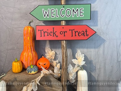 Bảng mũi tên chỉ đường Halloween Formex 5ly nhiều kiểu CHIDUONG-HLW-01