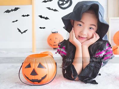 Bầy dơi nỉ đen trang trí [Dán tường/ treo - Tặng kèm dây] TCV-DOI-02
