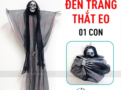 Con ma trắng đen quyền lực dài 100cm HLW-MAQUY-13