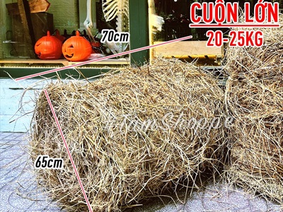 Cuộn rơm khô trang trí loại đẹp nhiều cỡ PK-ROM-01