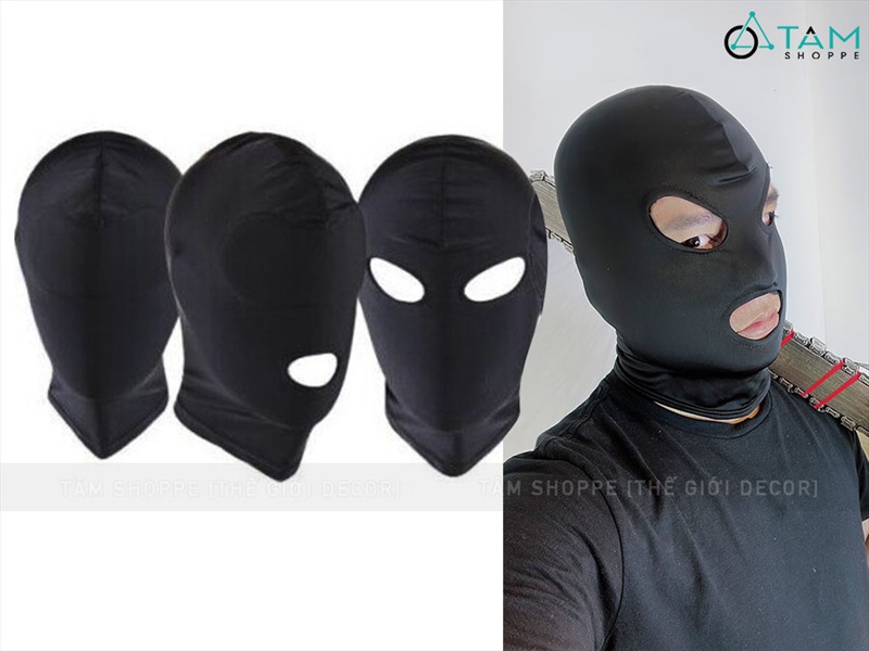 Mặt nạ vải đen trùm kín đầu nhiều kiểu MATNA-98