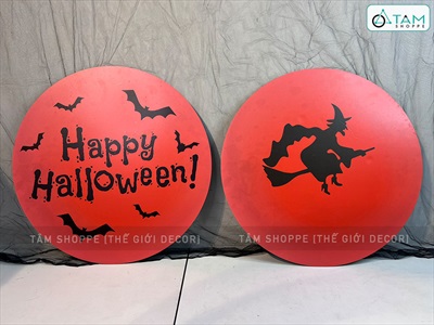 Mặt trăng Halloween tròn Formex 5ly ĐK60cm (tặng móc treo) FORM-HLW-01