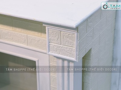 [ORDER 3-5 NGÀY] Mô hình lò sưởi trang trí cỡ lớn D140cm [Tặng củi + Dây đèn] LOSUOI-02