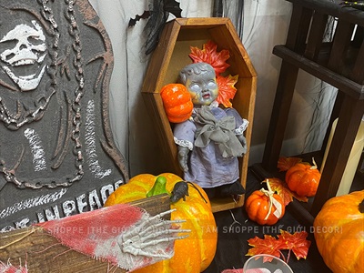 Mô hình quan tài Dracula gỗ cỡ nhỏ D40cm QUANTAI-02