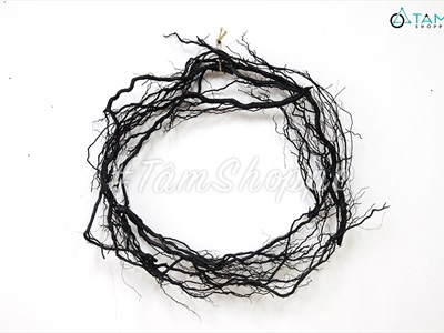 Vòng rễ cây màu đen chưa trang trí ĐK60cm VDR-03
