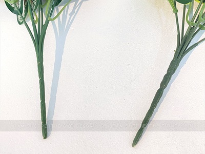 Cành lá cây giả 7 nhánh nhiều kiểu [Loại đẹp - Cao 35cm] CANHLA-03