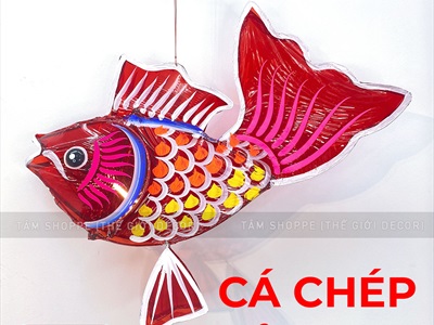 Lồng đèn thú kiếng cá chép - thỏ cỡ lớn ĐK60cm [Nhiều kiểu - Loại 01] LDEN-KIENG-07