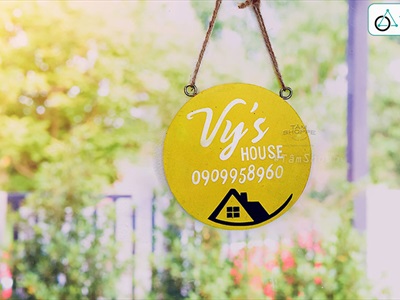 Bảng gỗ tên shop chụp ảnh sản phẩm [KT 12x12cm - Theo yêu cầu] YC-BANGHIEU-07