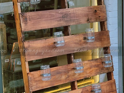 Bộ bảng hiệu gỗ, chữ gỗ, tranh gỗ decor quán cafe Xuân Thì [Nhận thi công] CC-QUANCAFE-01