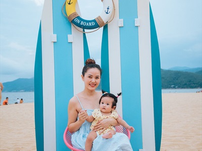 Bộ bảng hiệu ván lướt sóng, đồ decor quán cafe Sea Sand phong cách biển [Nhận thi công] CC-BIEN-2400