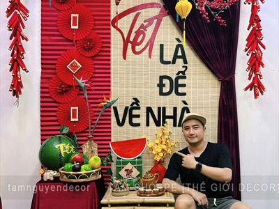 Đôn ghế tre decor trang trí [Phun keo/ Loại đẹp] BANGHE-06