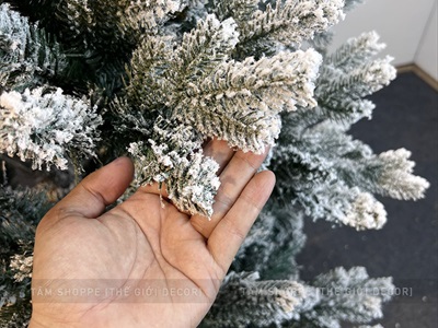 Cây thông Noel lá PE phủ tuyết 3 loại lá [Cao 1m5-3m] X-TREE-LP-PE1