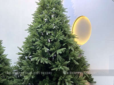 Cây thông Noel lá PE xanh 3 loại lá tán rộng [Cao 1m5-3m] X-TREE-LP-OT