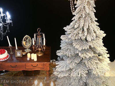 Cây thông Noel lá rũ Bắc Âu phủ tuyết [Nhiều cỡ từ 1.5-2.4m] X-TREE-LP-T5-HS