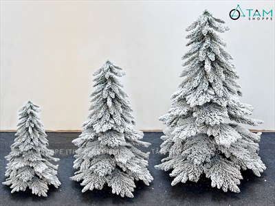 Cây thông Noel lá rũ Bắc Âu phủ tuyết [Nhiều cỡ từ 1.5-2.4m] X-TREE-LP-T5-HS