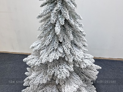 Cây thông Noel lá rũ Bắc Âu phủ tuyết [Nhiều cỡ từ 1.5-2.4m] X-TREE-LP-T5-HS