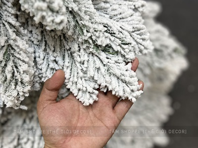 Cây thông Noel lá rũ Bắc Âu phủ tuyết [Nhiều cỡ từ 1.5-2.4m] X-TREE-LP-T5-HS