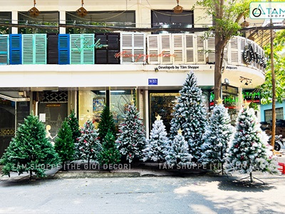 Cây thông Noel phủ tuyết A4 [Cao 1m5-4m5] X-TREE-LP-A4