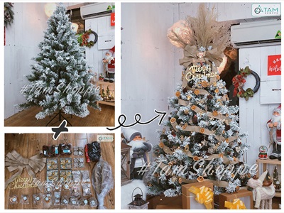 Cây thông Noel phủ tuyết A4 [Cao 1m5-4m5] X-TREE-LP-A4