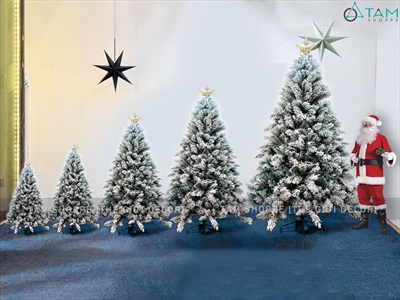 Cây thông Noel phủ tuyết A4 [Cao 1m5-4m5] X-TREE-LP-A4