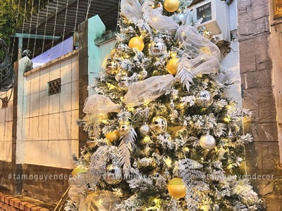 Cây thông Noel phủ tuyết A4 [Cao 1m5-4m5] X-TREE-LP-A4
