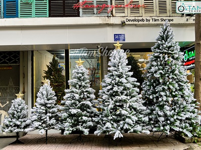 Cây thông Noel phủ tuyết A4 [Cao 1m5-4m5] X-TREE-LP-A4