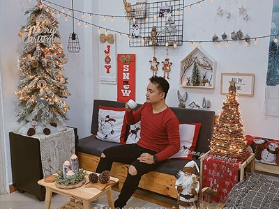 Cây thông Noel thân ốm phủ tuyết [Cao 1m8 - 2 cách bẻ cành] X-TREE-LP-ST
