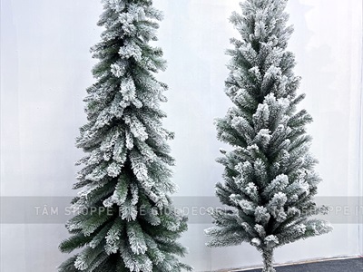 Cây thông Noel thân ốm phủ tuyết [Cao 1m8 - 2 cách bẻ cành] X-TREE-LP-ST