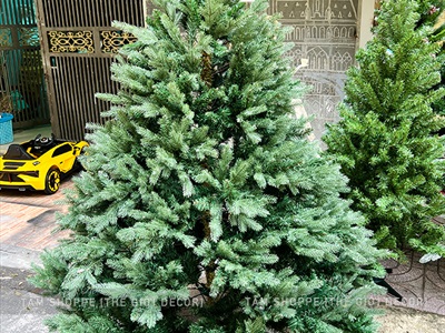 [ORDER 3-5 NGÀY] Cây thông Noel xanh lá PE 2 loại lá như thật [Cao từ 1m5-3m6] X-TREE-LP-PE2