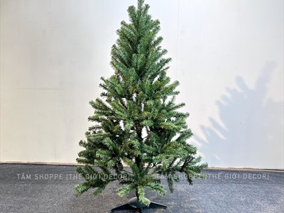 Cây thông Noel xanh trơn 1 loại lá đầu tròn [Cao 1m5-4m5] X-TREE-LP-TNQC