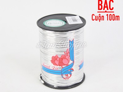Cuộn dây kẽm màu bản dẹp dài 100m làm handmade PK-KEM-01