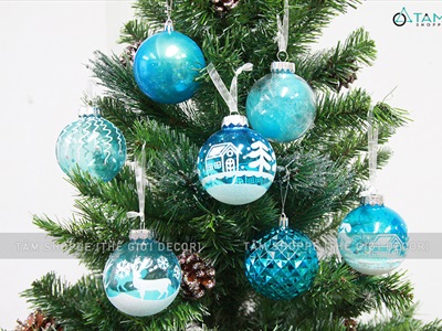 Hộp 12 trái châu Noel thạch Jelly 6 kiểu ĐK8cm TRAICHAU-23
