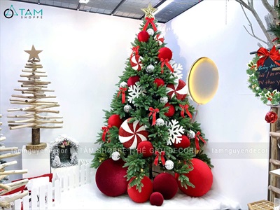Mô hình kẹo mút tròn cánh quạt đỏ vàng [Nhiều cỡ - Mút xốp] KEONGOT-02