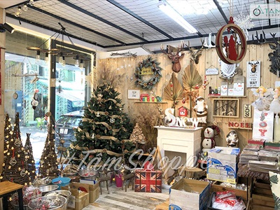 [ORDER 3-5 NGÀY] Mô hình lò sưởi trang trí cỡ lớn D70cm [Tặng củi + Dây đèn] LOSUOI-01