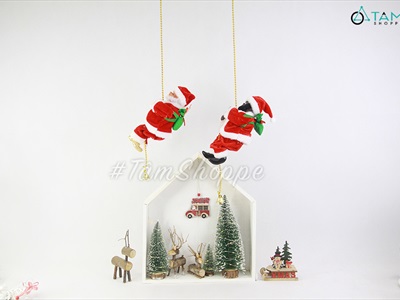 Ông già Noel điện tử đu dây lên xuống có nhạc ONGGIANOEL-03