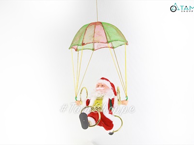 Ông già Noel điện tử lắc vòng nhảy dù có nhạc ONGGIANOEL-01