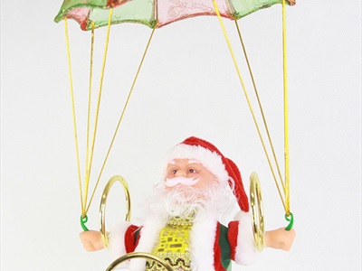 Ông già Noel điện tử lắc vòng nhảy dù có nhạc ONGGIANOEL-01
