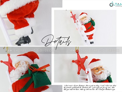 Ông già Noel điện tử leo thang có nhạc ONGGIANOEL-04