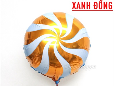 Bong bóng kiếng hình kẹo mút quạt xoáy ĐK35cm BBK-KEO-01