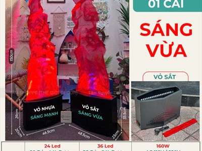 [ORDER 4-6 TUẦN] Đèn ngọn lửa 3D cỡ lớn decor [Cao 1m5/ Sống động] DENNGONLUA-02
