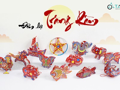 Lồng đèn thú kiếng mini 13 kiểu ĐK15cm LDEN-KIENG-03