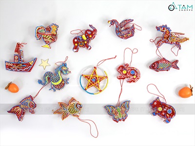 Lồng đèn thú kiếng mini 13 kiểu ĐK15cm LDEN-KIENG-03