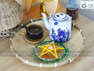Lồng đèn ông sao truyền thống cỡ mini ĐK15cm (05 màu) LDEN-KIENG-04