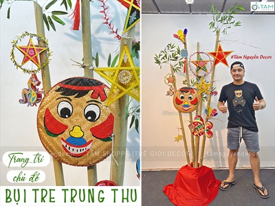 Mẹt tre vẽ dân gian hình mặt cười ĐK30-35cm [Nét vẽ chuẩn - Nhiều kiểu chọn] METTRE-01